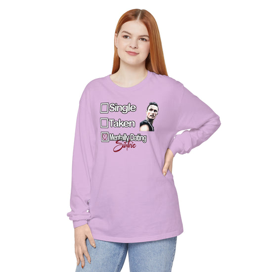 Mentally Dating Sihtric Long Sleeve T-Shirt - Fandom-Made