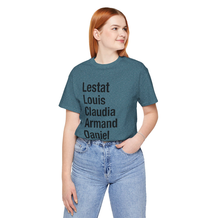 Interview with a Vampire Names Unisex T-Shirt - Fandom-Made