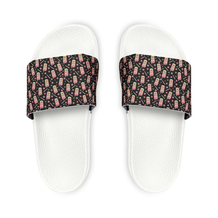 Highly Caffeinated All Over Print Women's Slides - Fandom-Made