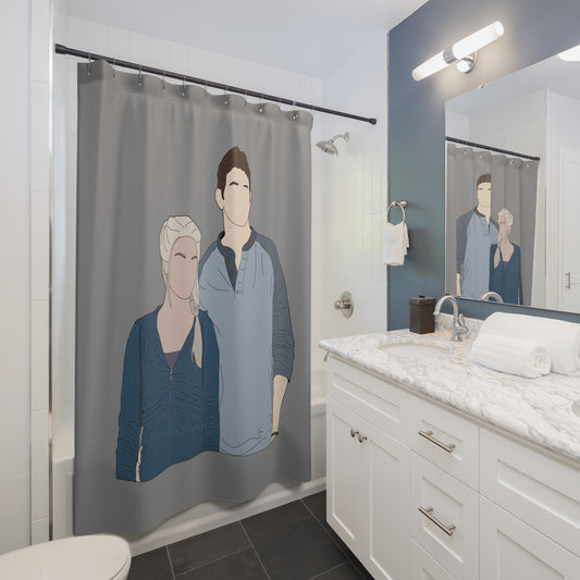 Rosalie And Emmett Cullen Shower Curtains - Fandom-Made