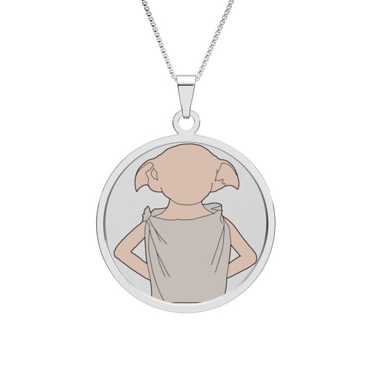 Dobby Round Photo Pendant