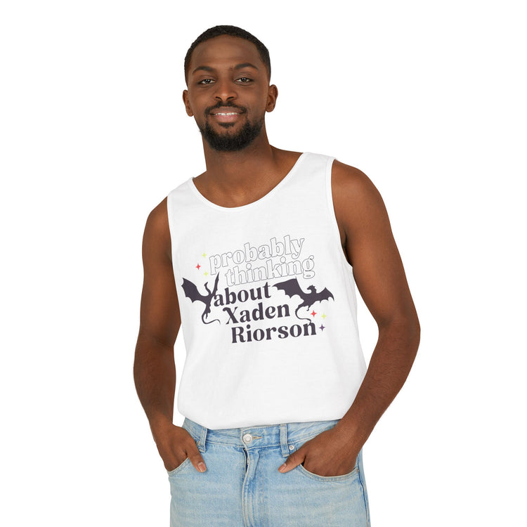 Thinking of Xaden Riorson Tank Top - Fandom-Made