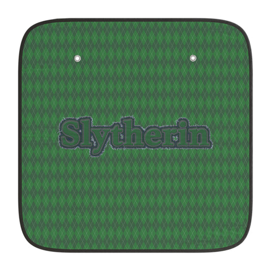 Slytherin Embroidery Design Car Sun Shades - Fandom-Made