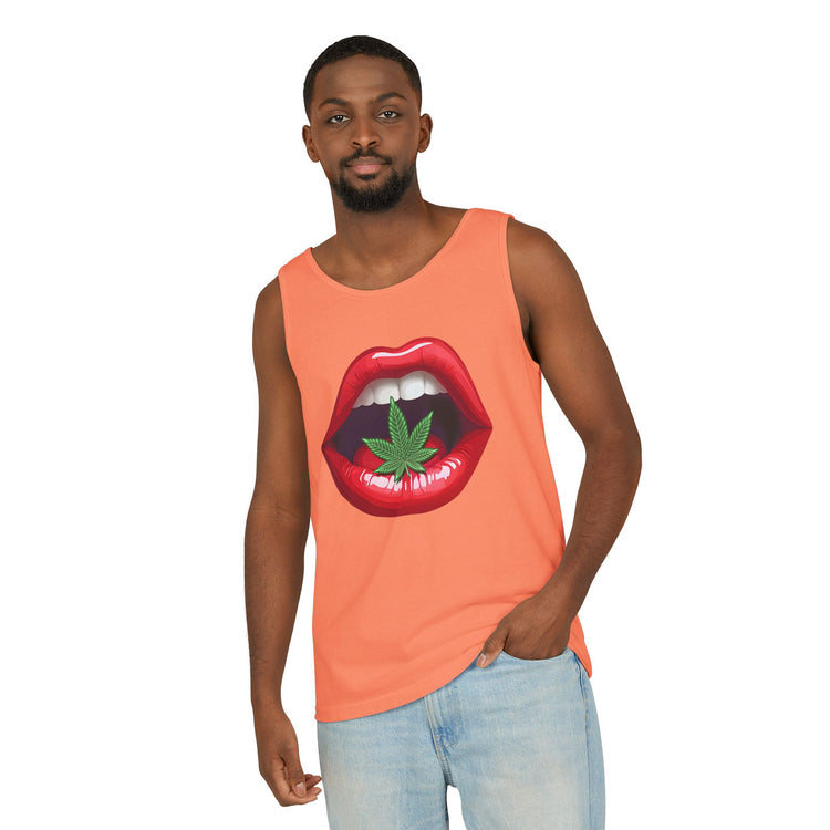 Weed My Lips Tank Top - Fandom-Made