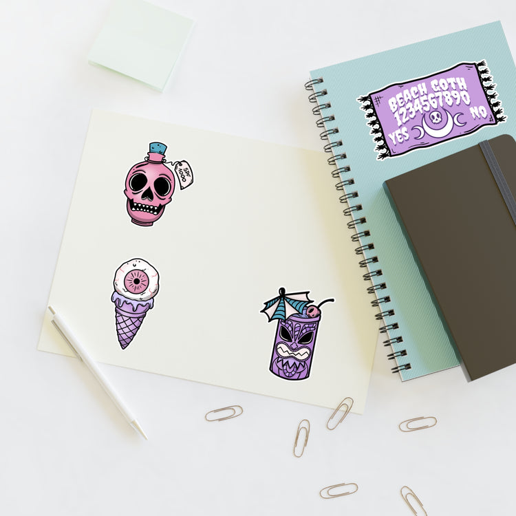 Summer Goth Sticker Sheet - Fandom-Made
