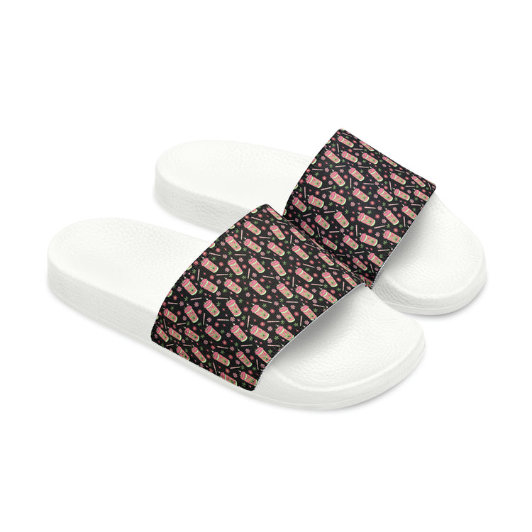 Highly Caffeinated All Over Print Women's Slides - Fandom-Made