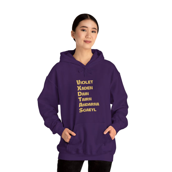 Fourth Wing Names Hoodie - Fandom-Made