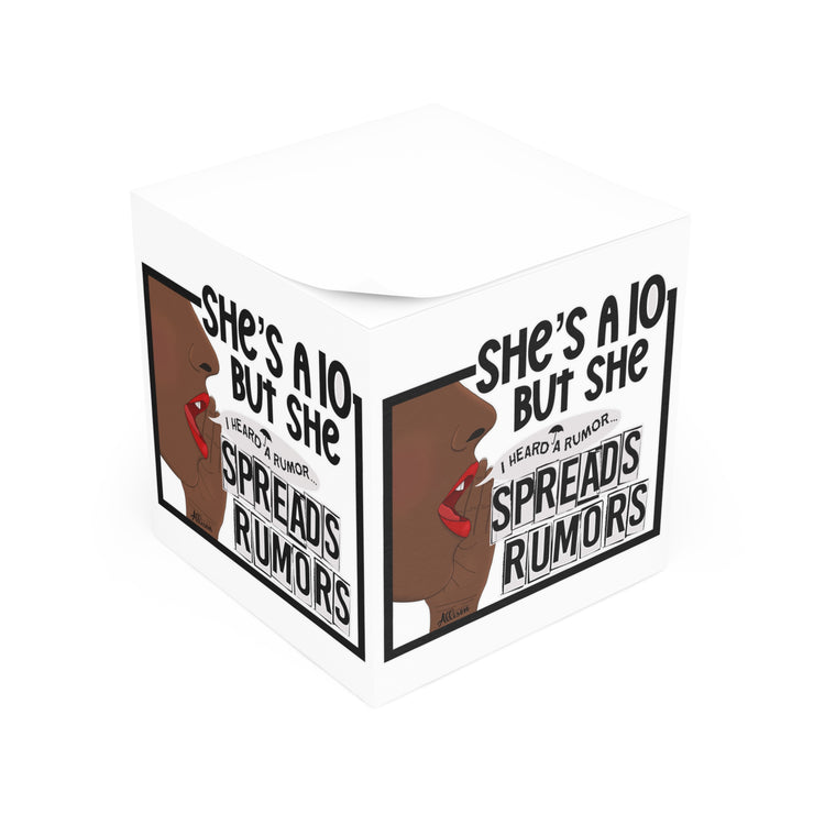 She's a 10 But... Note Cube - Fandom-Made