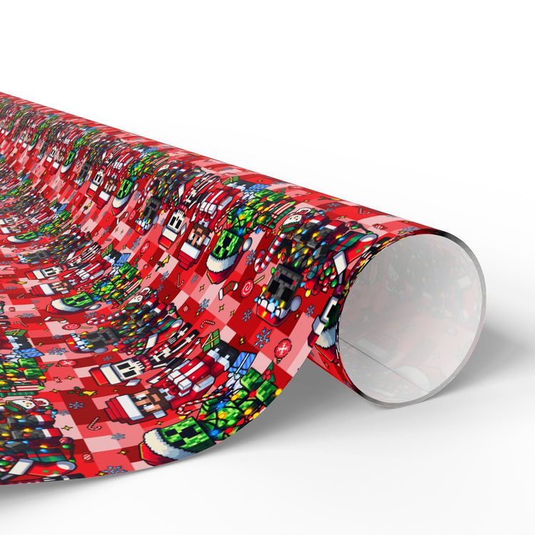 Creeper Christmas Wrapping Paper