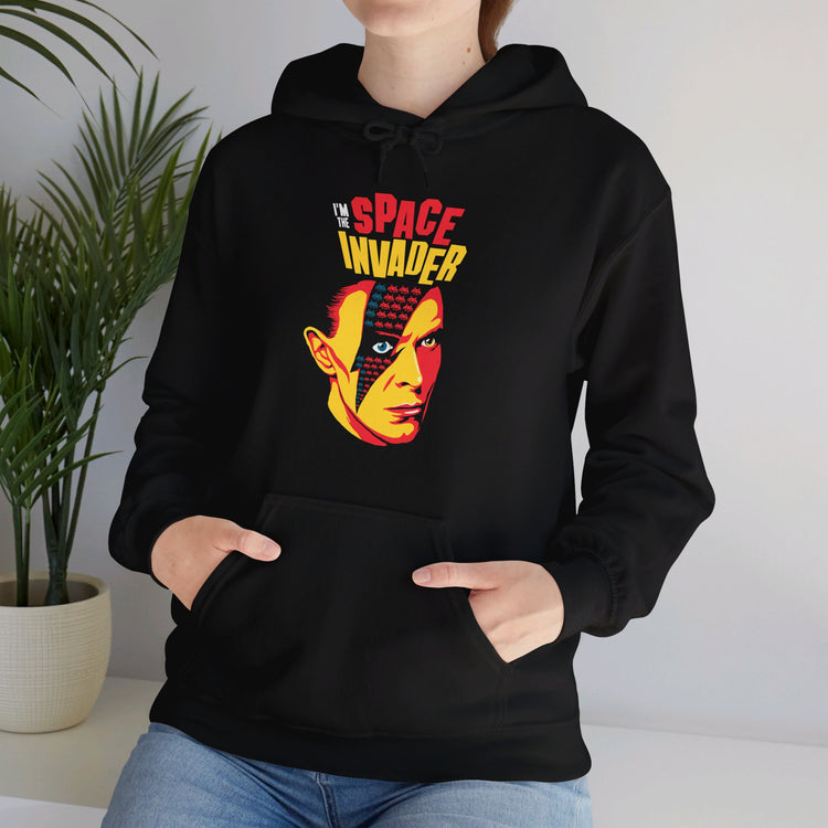 David Bowie Space Invader Hoodie - Fandom-Made