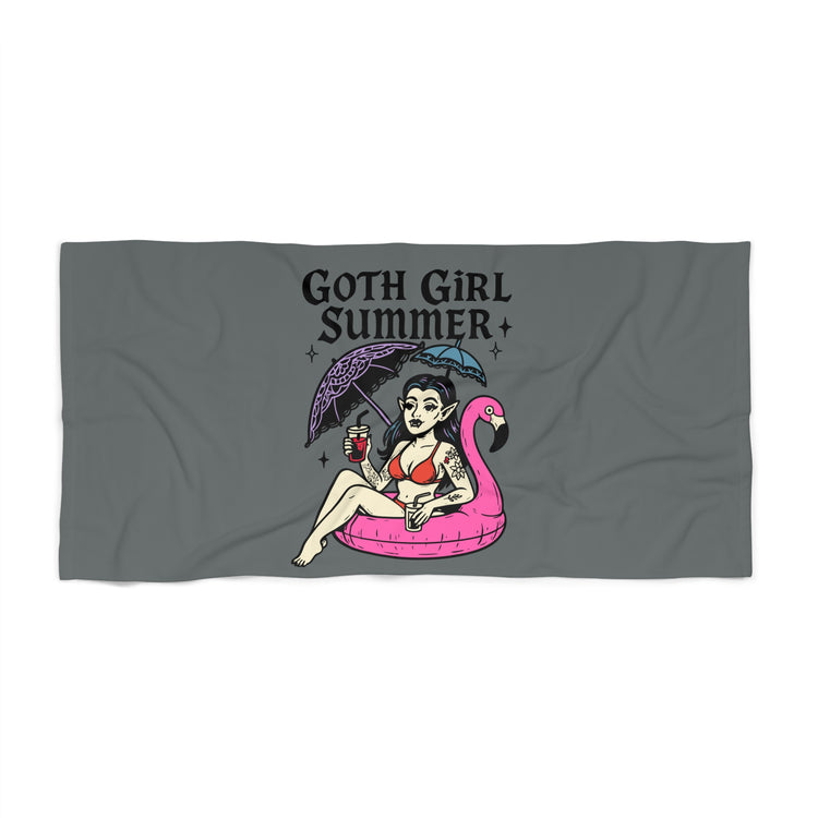 Goth Girl Summer Beach Towel - Fandom-Made
