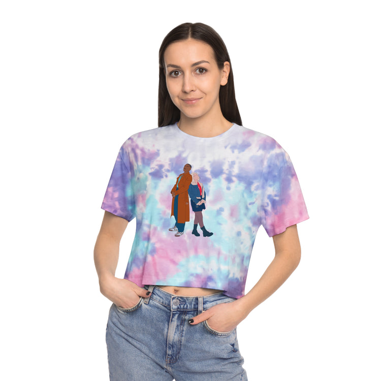 The Fifteenth Doctor And Ruby Sunday Tie-Dye Crop Tee - Fandom-Made
