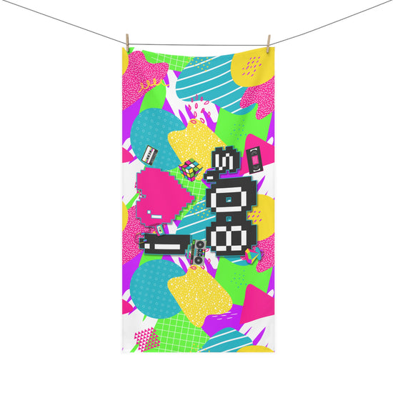 I Love The 80s All-Over Print Beach Towel - Fandom-Made