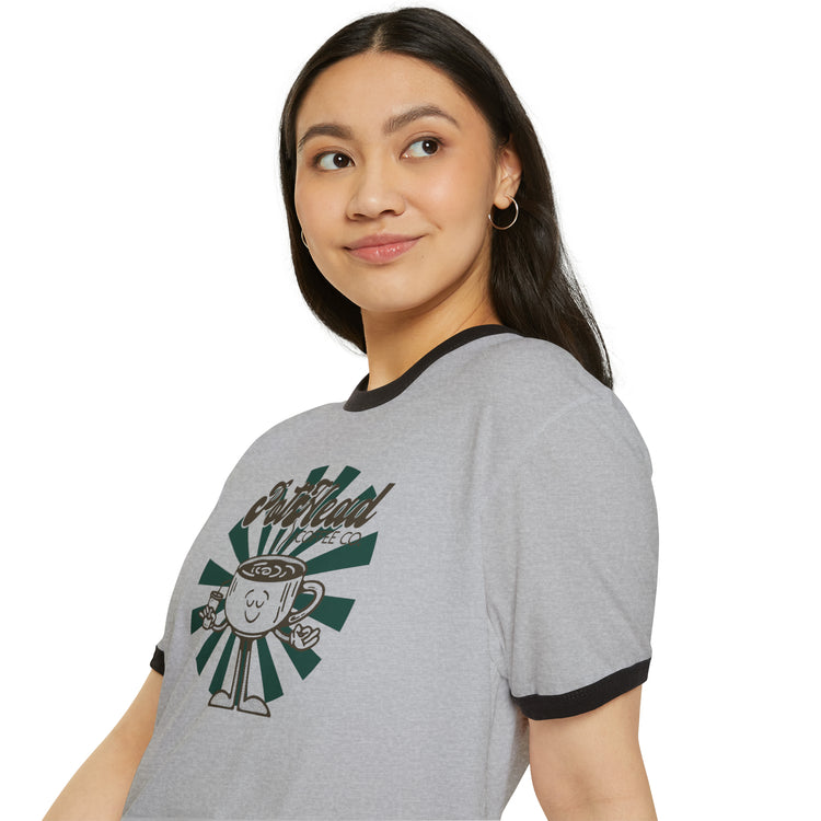 Pothead Coffee Co Ringer T-Shirt - Fandom-Made