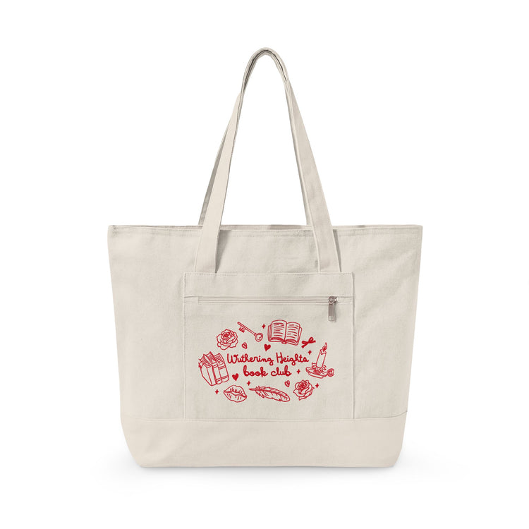 Wuthering Heights Book Club Zippered Canvas Tote - Fandom-Made