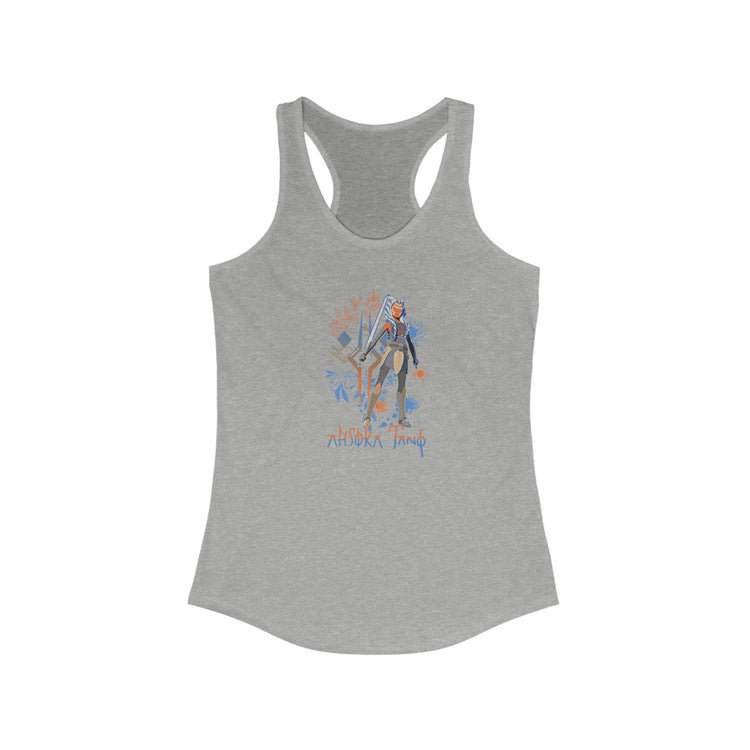 Ahsoka Tano Flowers Women's Ideal Racerback Tank - Fandom-Made