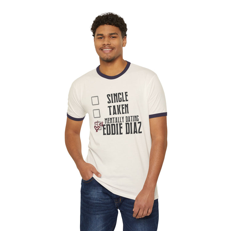 Mentally Dating Eddie Diaz Ringer T-Shirt - Fandom-Made
