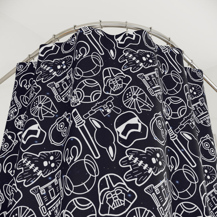 Galactic Rebellion Shower Curtain