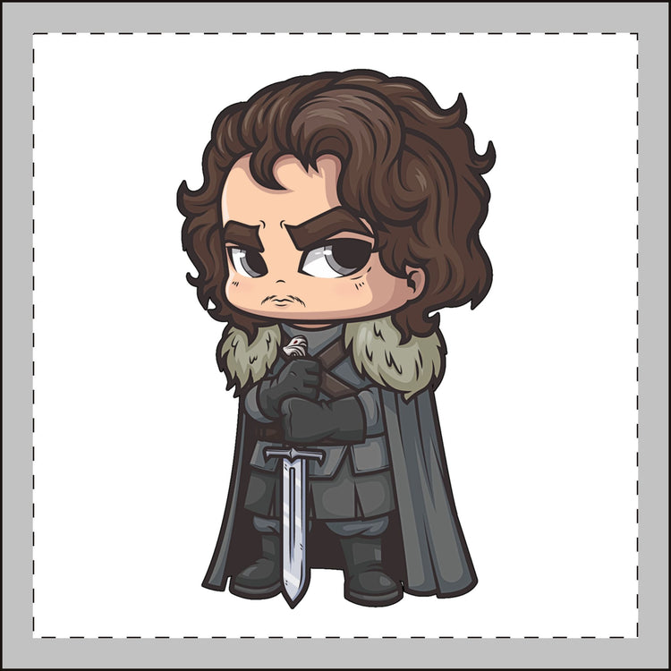 Jon Snow Mini Plush Keychain