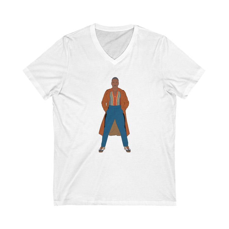 The Fifteenth Doctor V-Neck Tee - Fandom-Made