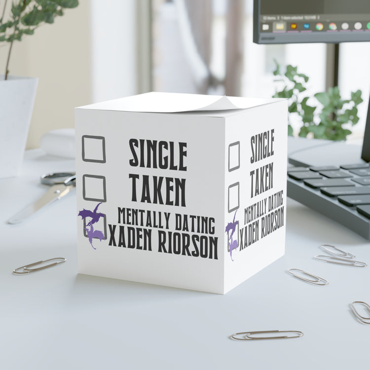 Mentally Dating Xaden Riorson Note Cube - Fandom-Made