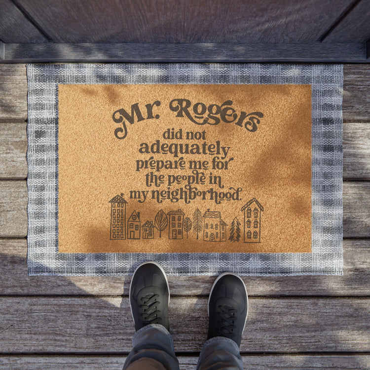 Mr Rogers Doormat - Fandom-Made