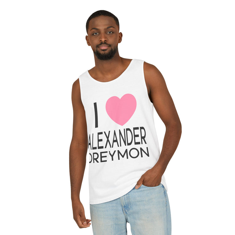 I Love Alexander Dreymon Unisex Garment-Dyed Tank Top - Fandom-Made