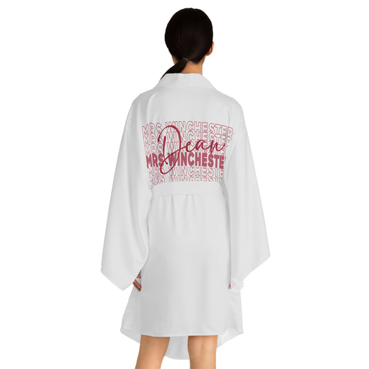 Mrs. Dean Winchester Long Sleeve Kimono Robe - Fandom-Made