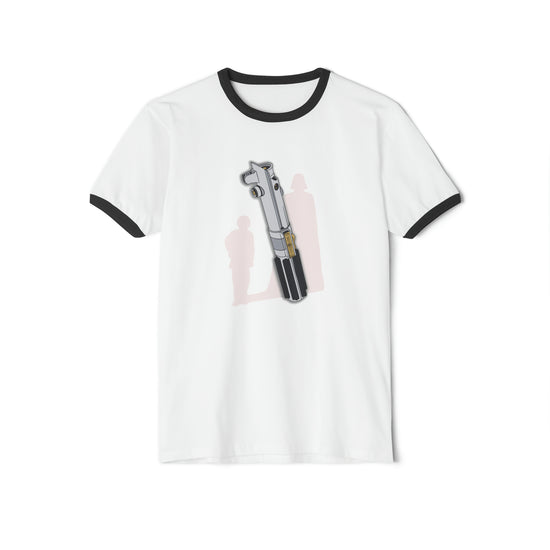 Anakin Lightsaber Unisex Cotton Ringer T-Shirt - Fandom-Made