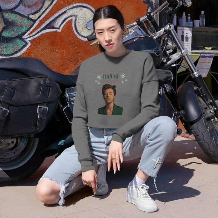 Harry Christmas Cropped Sweatshirt - Fandom-Made