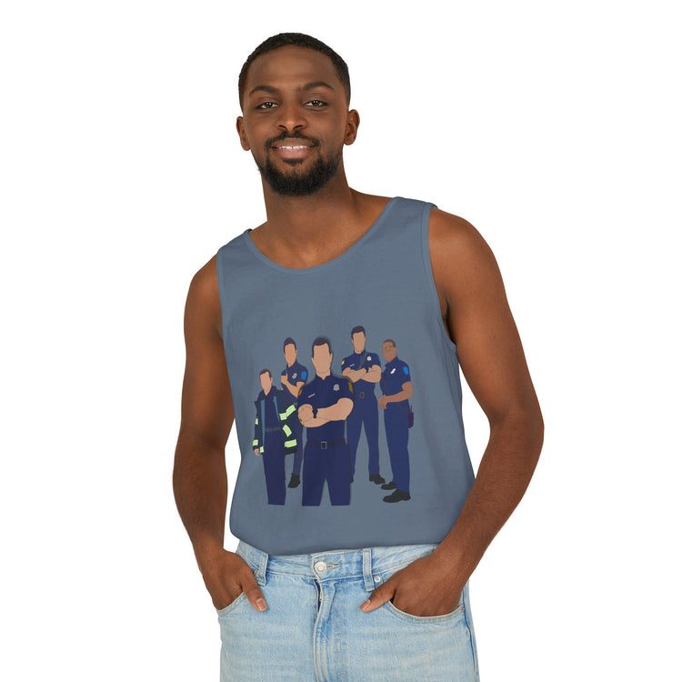 9-1-1 Group Tank Top - Fandom-Made