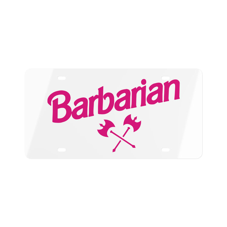 Barbarian Vanity Plate - Fandom-Made