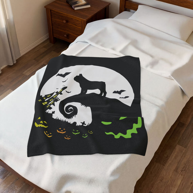 French Boogie Velveteen Plush Blanket