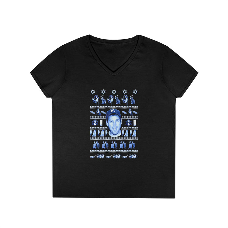 Adam Sandler Ugly Hanukkah V-Neck T-Shirt - Fandom-Made