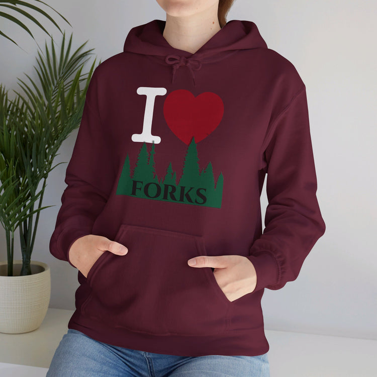 I Love Forks Hoodie - Fandom-Made
