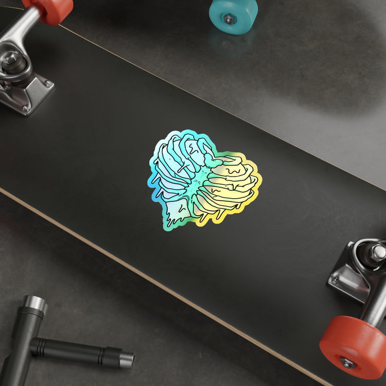 Heart O'Ribs Holographic Sticker - Fandom-Made