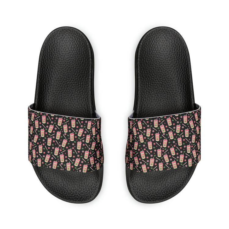 Highly Caffeinated All Over Print Women's Slides - Fandom-Made