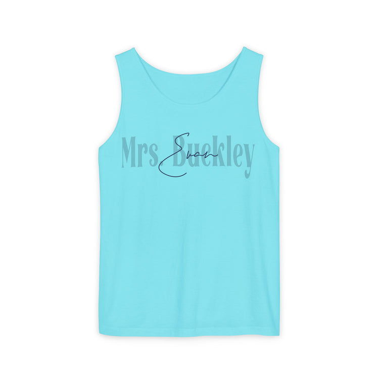 Mrs. Evan Buckley Unisex Garment-Dyed Tank Top - Fandom-Made