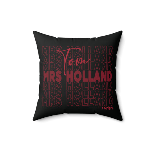 Mrs. Holland Faux Suede Square Pillow