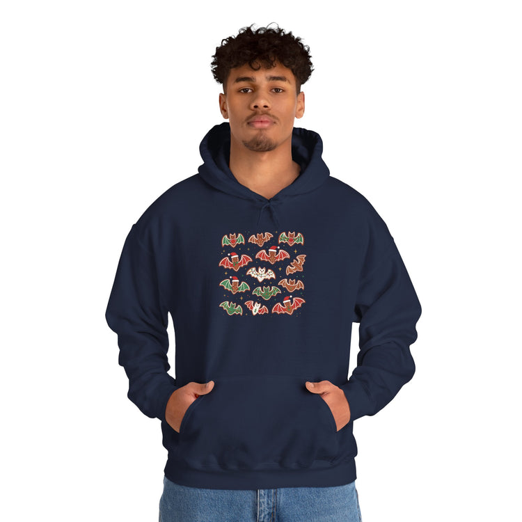 Gingerbread Bat Cookies Unisex Hoodie