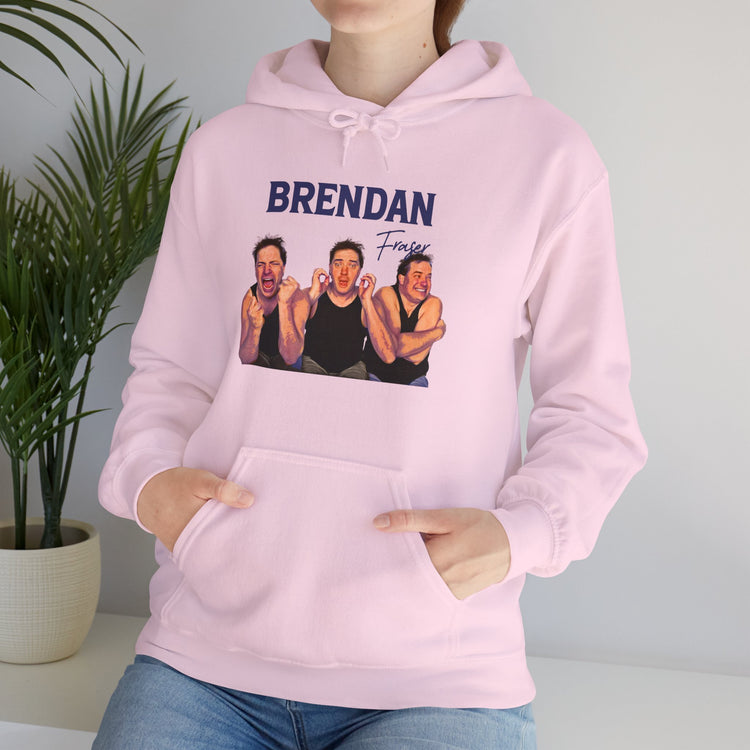 Faces of Brendan Fraser Hoodie - Fandom-Made