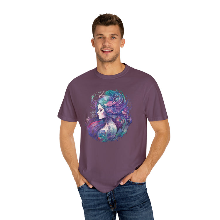 Mermaid Watercolor Unisex Garment-Dyed T-shirt - Fandom-Made