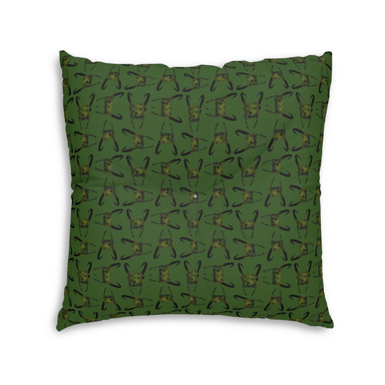 Loki Helmet All-Over-Print Tufted Floor Pillow - Fandom-Made