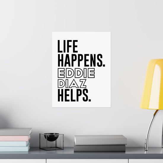 Life Happens Eddie Diaz Helps Poster - Fandom-Made