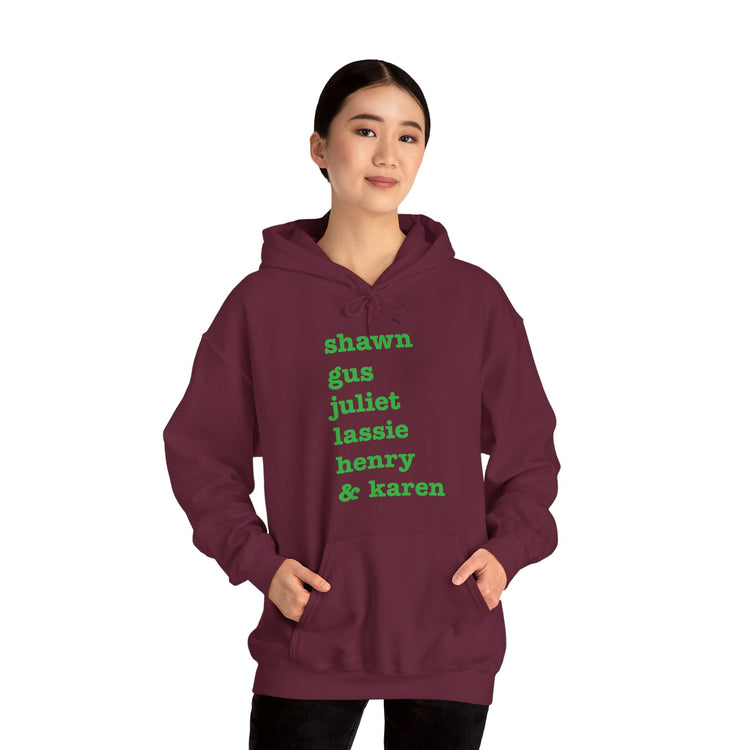 Psych Names Hoodie - Fandom-Made