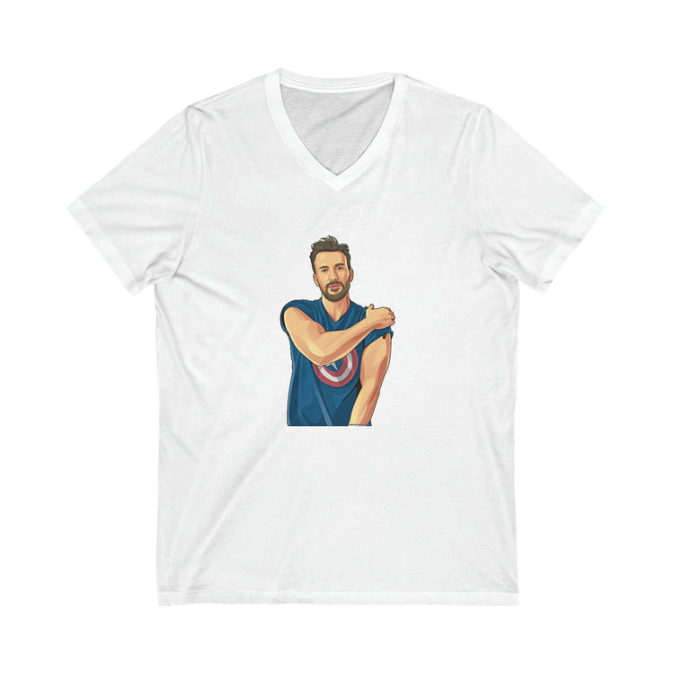 Chris Evans V-Neck T-Shirt - Fandom-Made