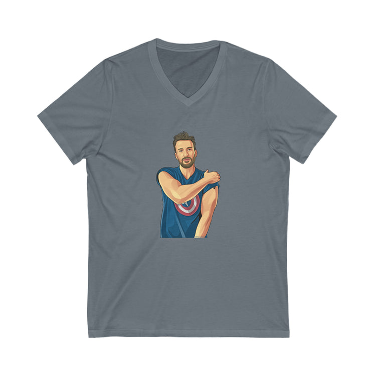 Chris Evans V-Neck T-Shirt - Fandom-Made