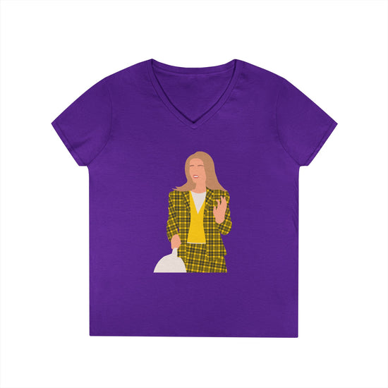 Cher Horowitz V-Neck Tee - Fandom-Made