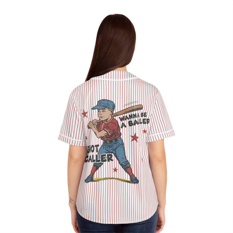 Wanna Be a Baller Women's Baseball Jersey - Fandom-Made