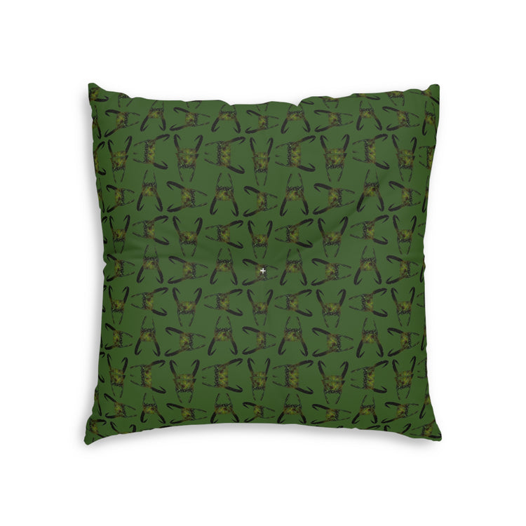 Loki Helmet All-Over-Print Tufted Floor Pillow - Fandom-Made